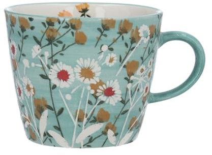 Blue Wild Daisy Mug, Blue Mug, Pretty Floral Mug, Blue Meadow Flower Mug, Housewarming Gift, Mug for Tea, Floral Coffee Mug, Tea Cup, Kitchen Gift, Housewarming Present, Tea Mug