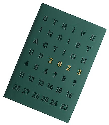 STOBOK Planer Tagesplaner-block Für 2023 Größe A5 Effizienter Kalender Studienkalender Zeitplan Notizblock Leicht Glatt Keine Rauen Kanten