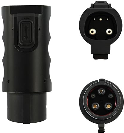 Schumacher Electric SA947 Adapter to Convert Tier 1 and Level 2 Tesla NACS EV Chargers to Fit J1772 EV Charging Ports with Safety Lock, 80 Amp, 250 Volt, Black, 1