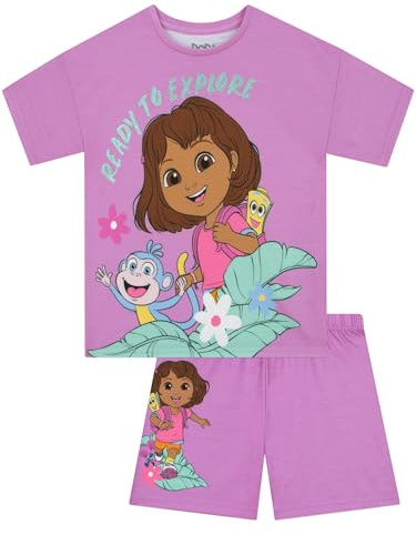 DORA Schlafanzüge Für Mädchen, Pyjama Kurz Schlafanzug Kinder, Schlafanzug Mädchen Pyjama Sommer