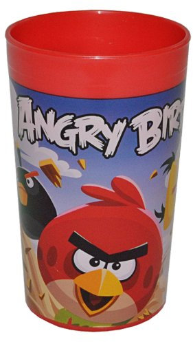 alles-meine.de GmbH Angry Birds 3 in 1 - Trinkbecher/Zahnputzbecher/Malbecher - Becher Trinkglas Glas Bird rot Red Tiere Vogel Vögel