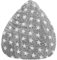 SITTING POINT only by MAGMA Sitzsack Fluffy Stars L ca. 120 Liter grau (bis ca. 7 Jahre)