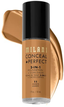 MILANI Conceal + Perfect 2-in-1 Foundation + Concealer – Amber