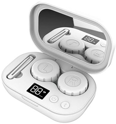 Ultraschall Kontakt Linsen Reiniger und Sterilisator – Schnell komplett Objektiv reinigen und Protein Entferner, blau, 3200