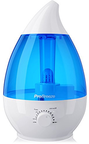 Pro Breeze™ 3,8L Ultraschall-Luftbefeuchter mit hoher Wassertankkapazität, Aroma Duftöl Diffusor, Keramik Filter, LED Nachtlicht und automatischer Abschaltung - ideal für Schlafzimmer oder Babyzimmer