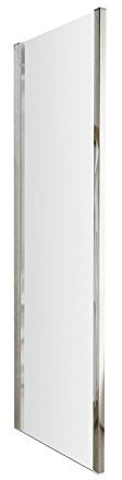 Nuie AQFSP80 Pacific ǀ Modern Bathroom 6mm Safety Glass Side Panel Shower Enclosure, 800mm, Polished Chrome