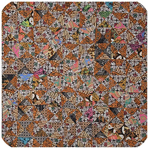 Simandra Patchwork Tagesdecke Bett-Überwurf Patchworkdecke Steppdecke Quilt Shabby Decke Überdecke Handarbeit Einzelbett Farbe Motiv 6