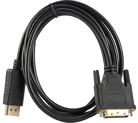 PremiumCord Adapterkabel DisplayPort auf DVI m/3 m, DP auf DVI 1.bis zu 1, 65Gbps, kompatibel mit Video Full HD 1080P 60Hz, schwarz