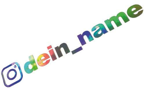 Aufkleber in Effektfolie | Wunsch Namen & Logo | Hologramm Glitzer Chrom Text Tuning Sticker