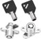PBYMT 2 Schlüssel Satteltaschenschloss Set Sattel Hard Bag Kompatibel für Harley Touring Road King Electra Glide Street Glide Tour Gide 1993-2013