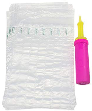 Wine Bottle Protector 24 Pack Anti-schock Glass Bottles Packaging Bags for Safe Shipping with Reusable Pump