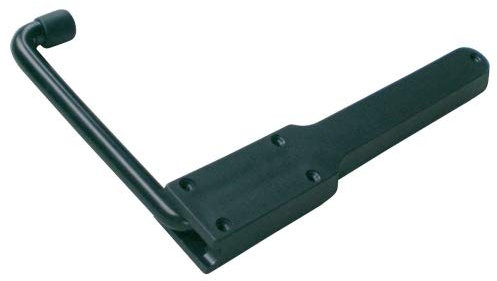 IBFM Butoir à ressort ambidextre pour portes extérieures, Ferme-porte, aluminium, noir, 180 mm