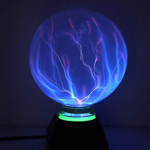 Plasma Ball Lampe Magisches Licht Plasma Licht 5 Zoll Globus statisch blau Licht Berührung