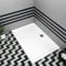 Nuie Bathroom 1400 x 700mm Shower Tray Gloss White Slimline 40mm Stone Resin Rectangular Base with Free Waste Trap Kit