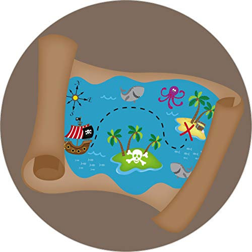 Essbarer Tortenaufleger Piraten Schatzkarte // Tortendekoration Pirat