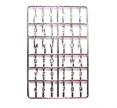 Melody Jane Dolls House Silver House Letters and Numbers Set Miniature Front Door Furniture