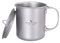 iBasingo 450ml Titanium Mug Camping Cup Tea Coffee Water Pot with Lid Ultralight Outdoor Travel Tableware with Foldable Handle Picnic Backpacking Trekking Portable Drinkware Survival Gear Ti3026D