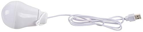 DC5V 5W Ampoule LED USB Lampe Portable Blanche pour Ordinateur Portable Exterieure(blanc)
