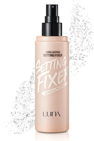 Aekyung Luna Spray fixateur de maquillage longue durée, longue durée, léger avec contrôle de l'huile de fumier microfin, finition naturelle, non séchant 3,3 fl oz