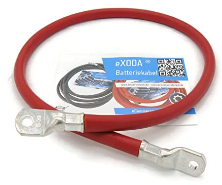 eXODA cable de batería de 80cm 70 mm² cobre cable de alimentación con ojales M8