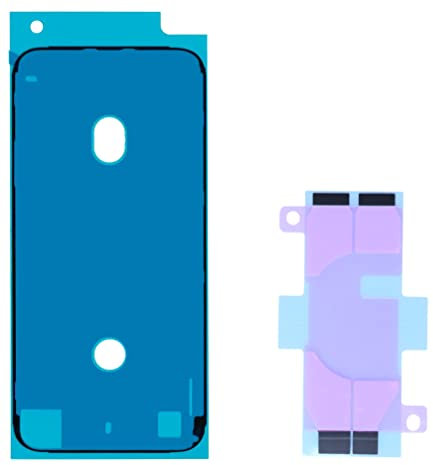 GLK-Technologies Hochwertige Display Kleberahmen Rückseite Cover Klebe Sticker für Apple iPhone 11 Dichtung Klebefilm inklusive Klebestreifen Akkuklebestreifen Reparaturset NEU