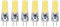Fafeicy 6Pcs GY6.35 500lm LED Birne, 5W Silikon COB Glühbirne, 360°-Wärmeableitungsdesign, für Kronleuchter, Deckenlampen, Deckenventilator Lampen, AC12V/DC12-24V (Kaltes Weiß)