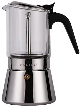 Moka Express Cafetière Italienne Induction Espresso Maker Acier Inoxydable Pour Les Cuisinières à Gaz Et Les Cuisinières à Induction
