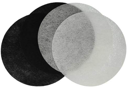 vhbw 2x Aktivkohlefilter, 2x Fettfilter Ersatz für Moulinex AD-5 | für Fritteuse - 4-tlg. Filter-Set