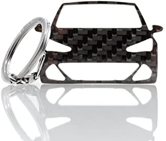 BlackStuff Carbon Karbonfaser Schlüsselanhänger Kompatibel mit Born Das Auto BS-1047