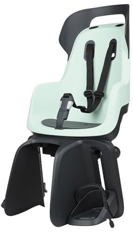 Bobike 8012600003 GO Maxi Carrier RS XR Siège Vélo Arrière Enfants pour Porte-Bagages, Siège Bébé 9 Mois–6 Ans, Jusqu’à 22 Kg, 20° Inclinaison, Compatible Porte-Vélo, sans Outils, Menthe Guimauve