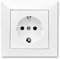 Enchufe Doble, Enchufe de Pared, Toma de Corriente Doble, Color Blanco, para Montaje en Superficie (Interruptor)
