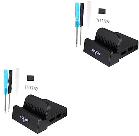NUOBESTY 2pcs Compact Replacement Dock for Game Consoles Portable Docking Station Lightweight Tv Adapter Charger Base for Diy