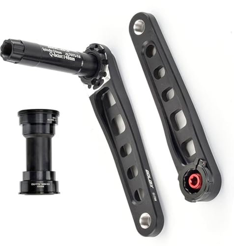 LUNJE 165/170/172,5/175mm GXP Kurbelarm-Satz Integrierte Hohlwelle Rennrad-Kurbelgarnitur Kompatibel Mit Einfachem/doppeltem/dreifachem GXP-Kettenblatt (Color : BB92, Size : 170mm)