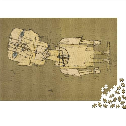 Paul Klee Kunst Puzzles 1000 Teile, Weltberühmte Gemälde Puzzle DIY Holzpuzzle, Gemälde Klassische Puzzles Spielzeug, Familienspaß Jigsaw Board 1000pcs