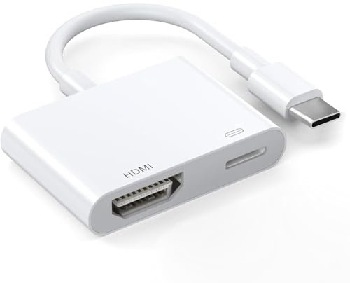 Adaptateur USB-C vers HDMI certifié Apple MFi 4K @ 60 Hz pour iPhone 16 15 MacBook Pro Air iPad Pro, câble AV numérique HDMI 2.0 compatible avec Samsung Galaxy S24