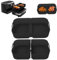 Generic 3pcs Air Fryer Silicone Liners for Ninja Flex Drawer AF500UK 10.4L, Silicone Air Fryer Liners Reusable, Air Fryer Accessories for AF500UK 10.4 Litre Dual Zone Basket(Black)