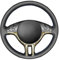 MEWANT Lenkradbezug aus Leder, handgenäht, für BMW 3er-Serie E46 E46/5 2000 2001 2002 2003 2001 2005 / X5 E53 2000-2001 / Lenkradzubehör