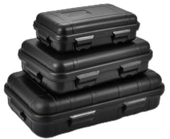 ZYWUOY Rugged Waterproof Storage Box for Camping and Water Sports, Keep Your Gear Dry (Mud color (Orange (M))