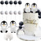 JeVenis Penguin Birthday Cake Pinguin Geburtstag Tortendeko Pinguin Party Kuchen Deko Polar Themed Geburtstagsparty Dekoration