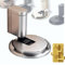 StyBtt Türstopper Boden, Mechanical Floor Door Stopper, Door Stopper, Türstopper Boden Kleben, Mechanischer Bodentürstopper, Tür Halter, Mit Türhaken (Silber)