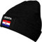 Beanie Mütze Flagge Von Kroatien Schwarz Strickmütze Unisex Beanie Hut Weich Beanie Hat Für Travel Wandern Camping