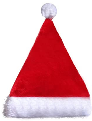 GMBYLBY Weihnachtsmütze, Weihnachtsmannmütze, beleuchtet, für Erwachsene, Unisex, für Weihnachten, Neujahr, festliche Feiertagsparty