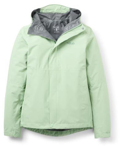 Rab Women's Downpour Waterproof Jacket - Fig Green - 16