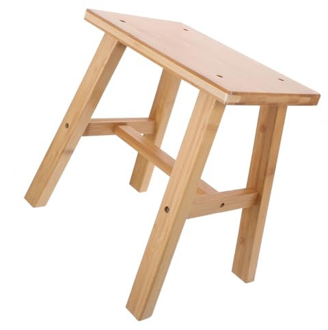 Alipis Banco De Madera para Adultos Y Niños Taburete Multiusos Estilo Minimalista