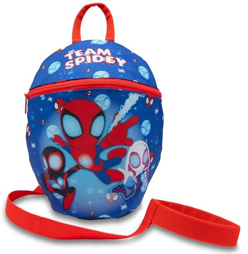 Marvel Spidey And His Amazing Friends Kids Backpack with Reins and Harness Toddler Bag Spiderman Ages 1-3 Years