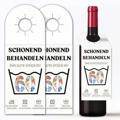 Geldgeschenke Geburtstag 60, 60 Geburtstag Flaschenetiketten, Lustige Geburtstagskarte, Geschenk zum 60 Geburtstag Frau Mann