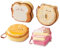 4Pcs Cute Post it Notes, Cute Office Supplies, Cartoon Stationary Sticky Pads Tension Relief Notepad, Cute Sticky Notes for School Supplies, Home, Office (A-Desserts)