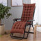 Hearda Cojin Tumbonas Jardin Exterior, Cojin Reclinable Tumbona Grueso con Corbata para Silla De Salón Suave y Cómodo para Interior y Exterior Playa Piscina (Café,48 * 120cm)