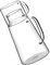 ZUNOXAZ 1set Caraffa Di Trasparente Per Succhi Contenitore e Resistente Per Uso Domestico e Hotel Kit Completo Con Tazza Da Abbinare