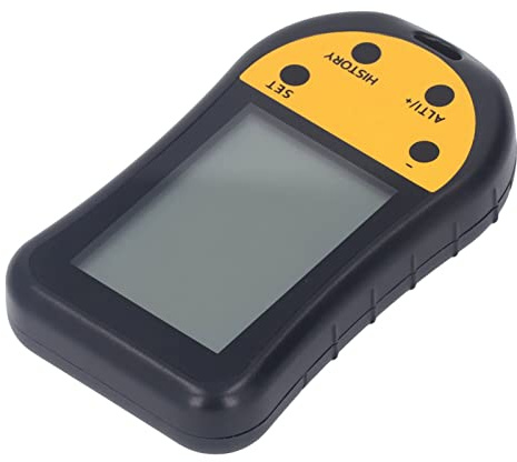 Cocoarm Altimetro Digitale, Altimetro Esterno Portatile in ABS con Display LCD Retroilluminato, Bussola Barometro Termometro Orologio, Porta per Corda, per Escursionismo Campeggio Utenti